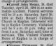 Death Notice of Carroll John Meaux