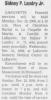 Obituary of Sidney Pierre Landry, Jr.