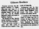 Obituary of Harb Gilmore Brothers