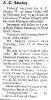 Obituary of A. C. Searcy