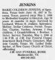 Obituary of Marie Pearl Coldiron Jenkins