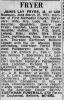 Obituary of James Lay Fryer