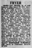 Obituary of James Lay Fryer