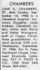 Obituary of June Ann Couch Chambers Obituary of June Ann Couch Chambers