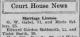 Marriage License Announcement of Edward Gordon Goldsmith, Sr. and Violet Smith