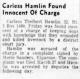 Carless Hamlin Found Innocent Of Charge