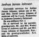 Obituary of Joshua James Johnson