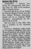 Obituary of Barbara Kay Wilson Gross Obituary of Barbara Kay Wilson Gross
