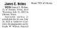 Death Notice of James Elmer Helms Death Notice of James Elmer Helms