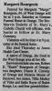 Obituary of Margaret Dunbar Caldwell Bourgeois