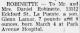 Birth Announcement of Glenn Lamar Robinette