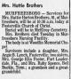 Obituary of Hattie Naomi Horton Brothers