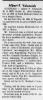 Obituary of Albert Frank Yelencich