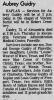 Obituary of Aubrey Guidry