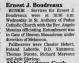 Obituary of Ernest John Boudreaux
