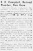 Obituary of Edward Elijah Campbell Obituary of Edward Elijah Campbell