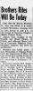 Obituary of Marvin Brothers