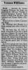 Obituary of Venson Wingfield Williams