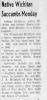 Obituary of John Arthur 'Johnny'  McIntyre