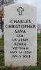 Headstone of Col. Charles Christopher 'Chuck' Sava