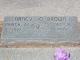 Headstone of Nancy Jo Heflin Brown