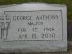 Headstone of George Anthony Major