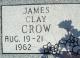 Headstone of James Clay Crow