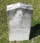 Headstone of PVT Alexis Vincent