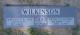 Headstone of Kenneth George Wilkinson and Katheryn Elaine Wood Wilkinson