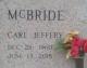 Crypt of Carl Jeffery McBride