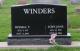 Headstone of Russell Thomas Winders and Loye Jane Watson Winders