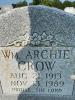 Headstone of William Archie Crow