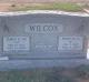 Headstone of James Ross Wilcox, Sr. and Patricia Ann Scogin Wilcox