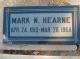 Headstone of Mark Newton Hearne