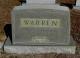 Headstone of Alfred Warren