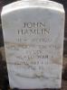 Headstone of John Henry Hamlin