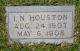 Headstone of Isaac Newton Houston, Jr.