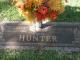 Headstone of Ellis Calvin Hunter and Margaret Lillie Marek Hunter