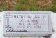 Headstone of Mathilda Janese Hebert