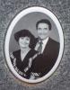 Picture on Headstone of William Terry Carter and Verla Darlene Patterson Carter