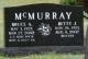 Headstone of Bruce Alexander McMurray and Betty June Blocker McMurray