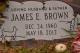 Headstone of James Edward Brown