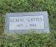 Footstone of Elaine Gattis