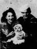 Helen Ella Kavech Frederick and Francis Azery 'Frank/Poochie' Frederick, Jr. holding Helen Jeane Frederick