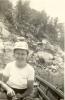 Margaret Elsie Houston LeBlanc fishing with Howard John LeBlanc